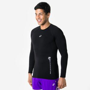 TARMAK Женская/мужская баскетбольная функциональная футболка с длинными рукавами — NBA, черная