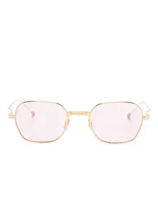 Солнцезащитные очки в квадратной оправе Thom Browne Eyewear, золотой