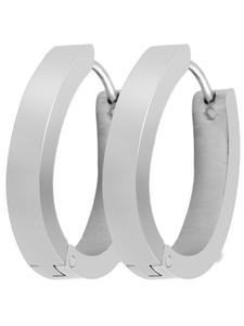 Adeliás Женские серьги - Серьги-кольца из нержавеющей стали серебристого цвета