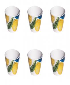 Набор из 6 мисок для соусов Lemon Orchard, рассчитан на 6 персон Abode Homewares, желтый