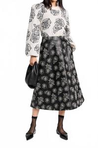 Юбка Шари с черной вышивкой и цветочным узором BAUM UND PFERDGARTEN