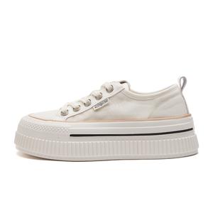 Женские скейтерские кеды LINGPAO, бежевые