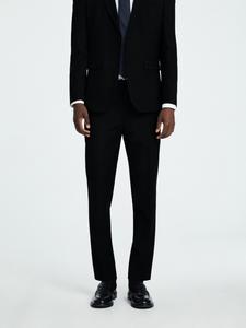 Узкие брюки со складками SELECTED, черный