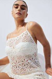 Пляжное платье крючком H&M, белый