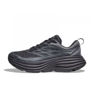 HOKA ONE ONE Кроссовки Bondi 8 с низким верхом, устойчивые к истиранию, унисекс, цвет: темно-серый