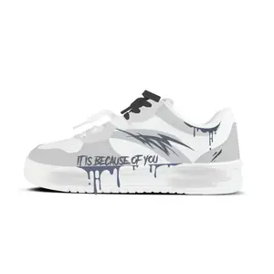 Расслабленные нескользящие устойчивые к истиранию низкие кроссовки для скейтбординга unisex ANTA, светло-серый