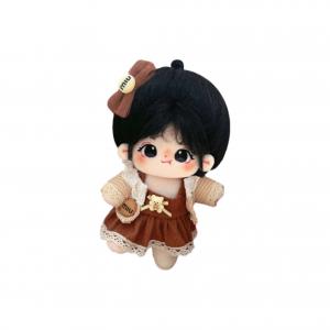 Мягкая плюшевая кукла из хлопка, 20 см Jinnew, коричневый
