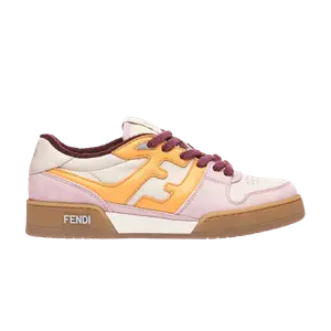 Кроссовки Fendi Wmns FF Mixed Leather Low Pink, розовый