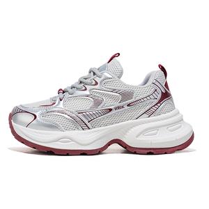 RENBEN Легкие кроссовки Balance, увеличивающие рост, низкие, массивные, женские, ангоровые, красные