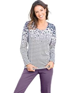 WITT WEIDEN Футболка с длинными рукавами серого цвета