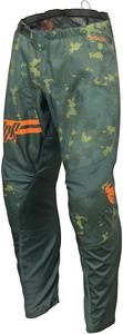 Детские мотокроссовые штаны Thor sector digi camo, Green/Orange