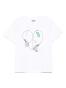 Футболка с графическим принтом MOSCHINO JEANS, белый