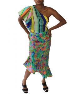 Юбка Tracy Reese High-Low, синий