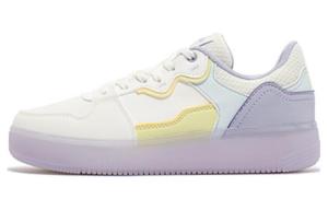Скейтбордические кеды женские низкие белый/желтый/фиолетовый 361°