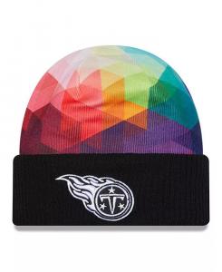 Мужская черная шапка Tennessee Titans 2023 NFL Crucial Catch с манжетами New Era