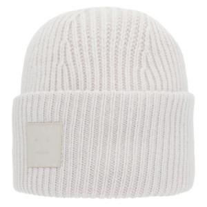 Acne Studios Шерстяная шапка-бини мужская светло-серая