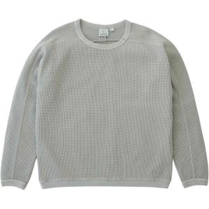 Waffle Crew neck Sweater Gramicci, серый