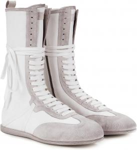 Женские спортивные ботинки на шнуровке, модные высокие кеды, повседневная спортивная обувь LACIKOSZ, White