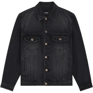 WE11DONE Джинсовая куртка с логотипом, Black