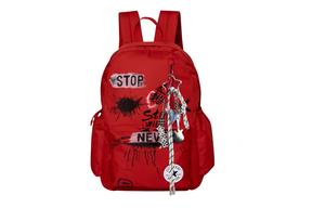 Converse Полиэстеровый рюкзак средний унисекс черный красный