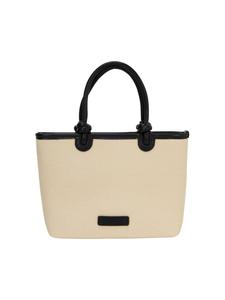 Женская сумка-тоут белого и черного цветов usha BLUE LABEL