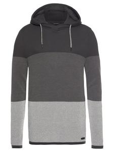 Толстовка с капюшоном в антрацитовую полоску Bruno Banani