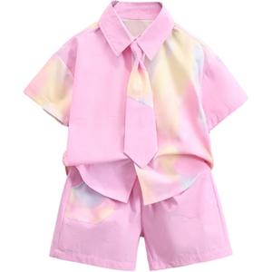 Детская повседневная спортивная одежда с острым воротником, короткая PROTECTCAMEL, розовый