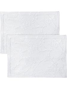 Erwin Müller Набор жаккардовых салфеток из смесовой хлопковой ткани, 2 штуки, цвет Arnsberg, белый