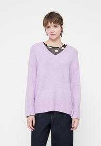 Джемпер JDY JDYMARINA V NECK PULLOVER, Pastel Lilac Melange/Lilac