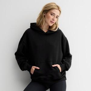 Детский оверсайз худи So, черный