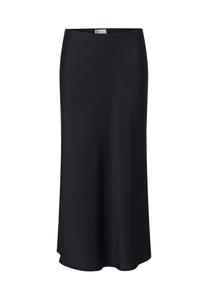Атласная юбка длиной до икр Vera Mont, черный