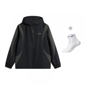 Куртка Li-Ning Badfive мужская Black/Obsidian Gray
