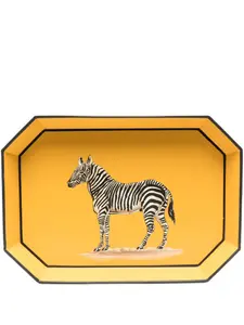 Поднос с принтом (43 x 30 см) Les-Ottomans, желтый