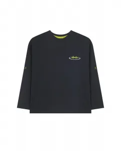 Детская футболка с длинным рукавом и круглый воротник El Pulpo, темно-синий