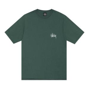 Футболка Stussy Pigment Dyed Built Tough 'Forest', зеленый