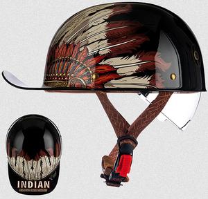 Шлем открытый stdpcxz с принтом, черный