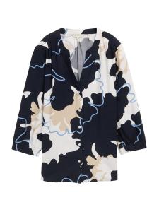 Блузка TOM TAILOR, цвет Navy/Dusty blue