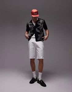 Свободные шорты Dickies длиной 11 дюймов в плотницком стиле белого цвета