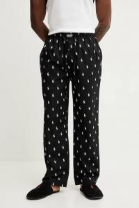 Хлопковые пижамные брюки Polo Ralph Lauren, черный