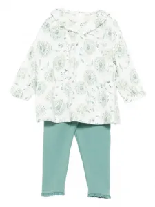 Леггинсы в рубчик Tartine Et Chocolat, зеленый