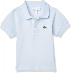 Lacoste Boys' Boy (l1812) классический поло с коротким рукавом из пике, Rill Light Blue