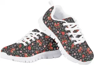 Детские кроссовки GIFTPUZZ для мальчиков и девочек, прогулочные, с противоскользящей подошвой, повседневные, платформенные, на плоской подошве, черный