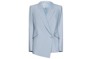 Пиджак женский деловой Alexander McQueen, светло-голубой