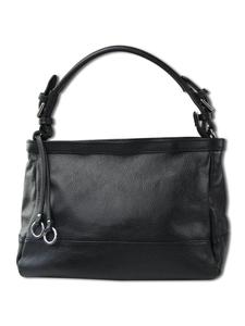 Сумка через плечо Toscanto, кожа, черная, около 38 см Toscanto