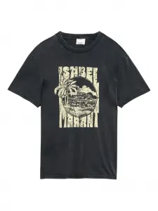 Футболка с графичным принтом MARANT, черный