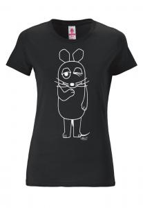 Рубашка LOGOSHIRT Maus, черный