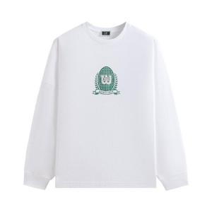 Футболка Kith x Wilson Crest Ramble Long Sleeve Tee, White