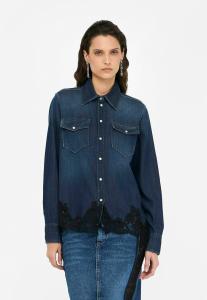 Блуза LIU JO Button-down blouse, Blue Denim