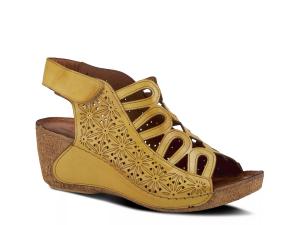 Сандалии Spring Step Inocencia Wedge Sandal, горчично-желтый