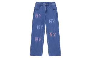 Коллекция модной спортивной одежды New York Yankees 24FW Джинсы женские Индиго MLB